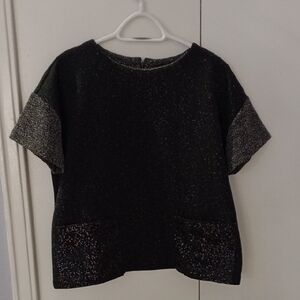 Banana Republic Monochrome Knit Top Pit To Pit 23